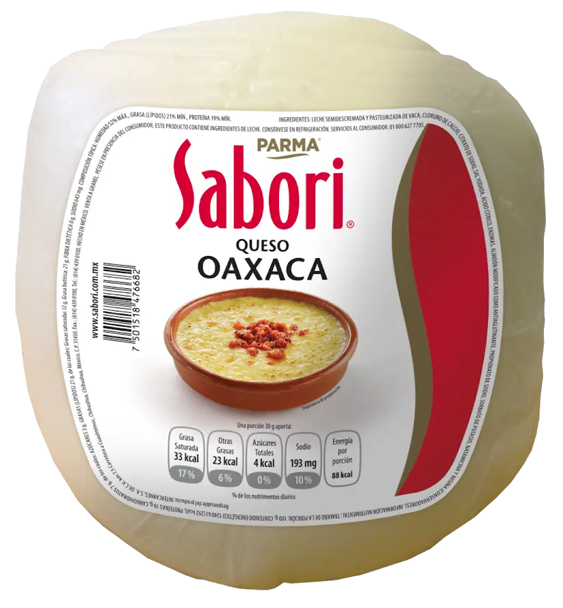 calorias del queso oaxaca - Cómo se ven 30 gramos de queso Oaxaca