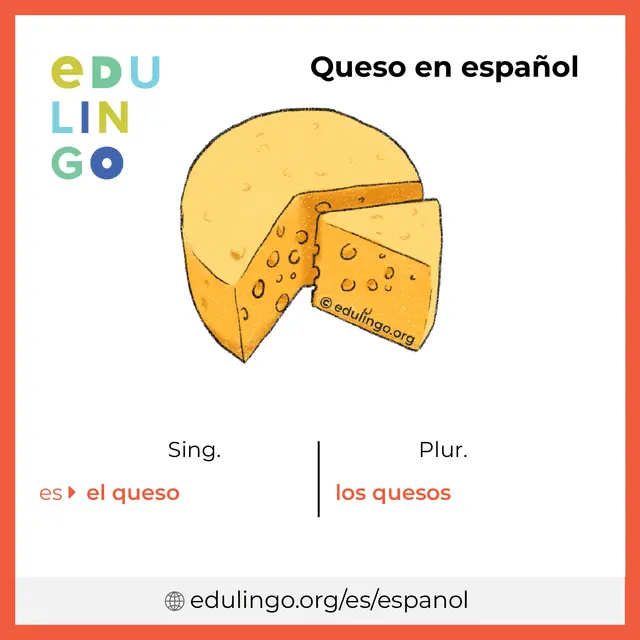 como se dice queso - Cuál es el plural de queso en inglés