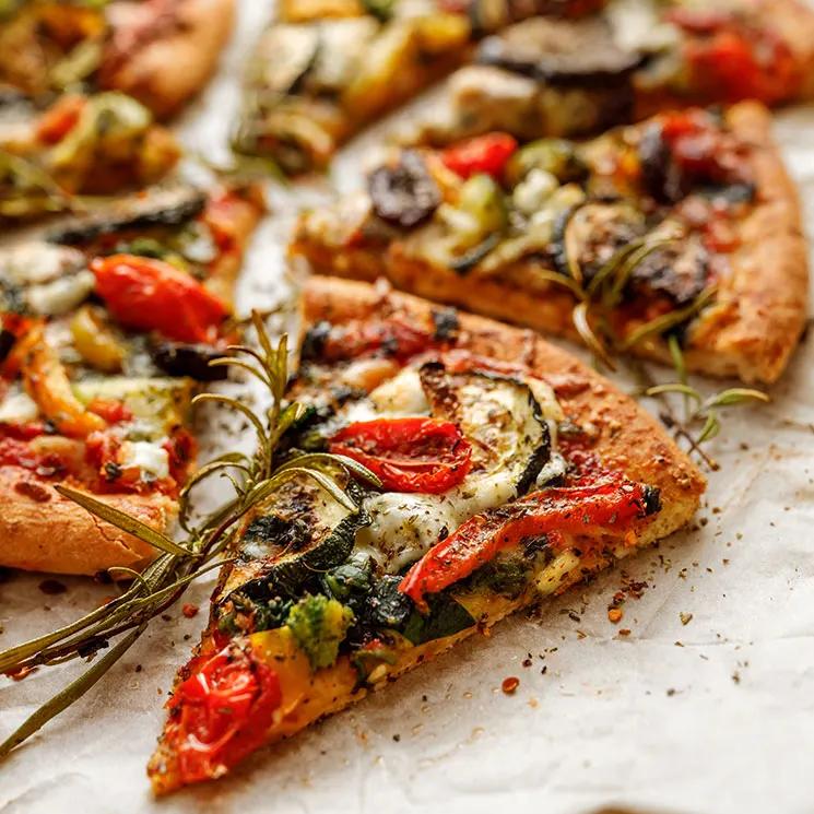 pizza de verduras sin queso - Cuántas calorías tiene una pizza sin queso