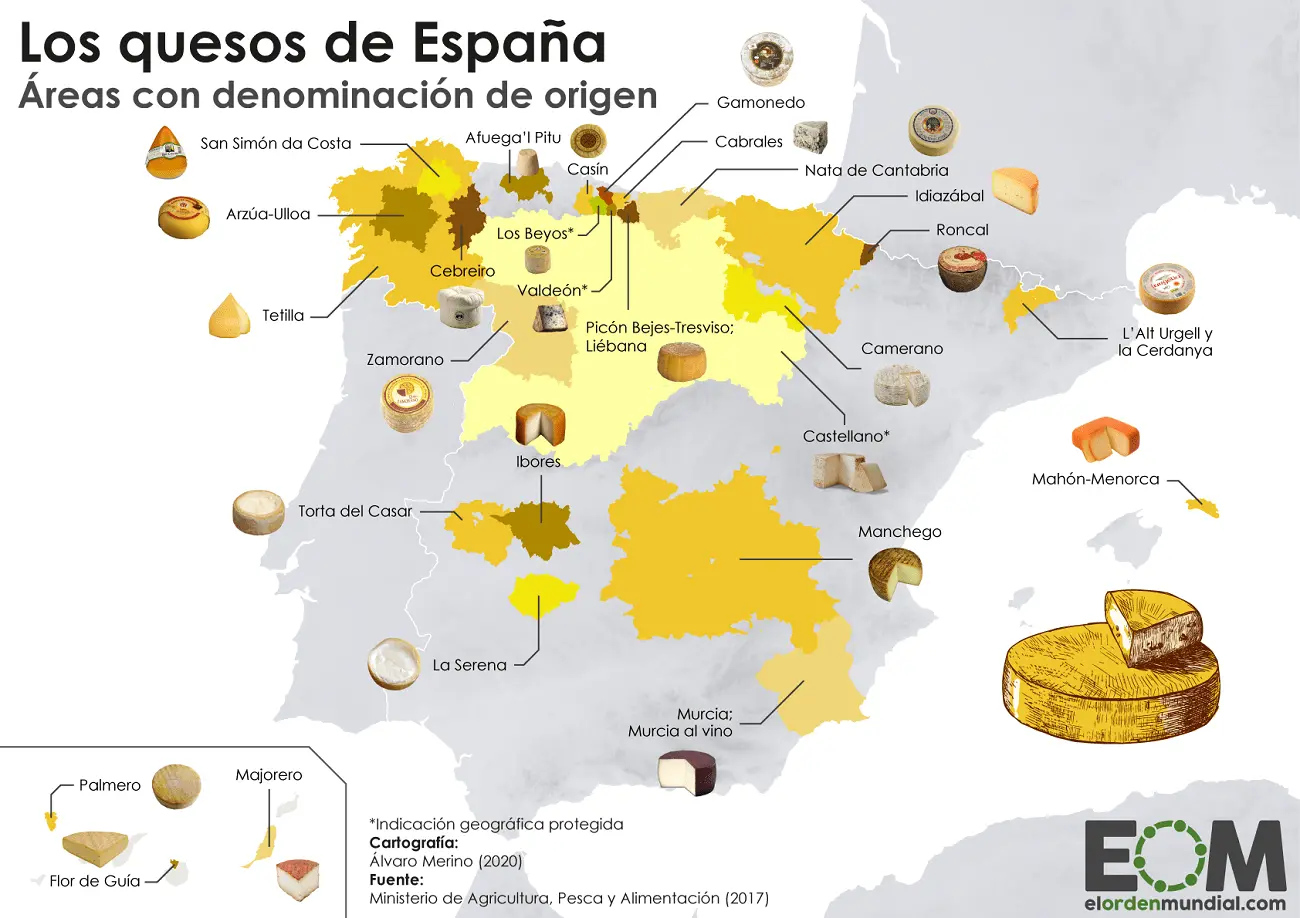 denominaciones de origen quesos mundo - Cuántas denominaciones de origen existen en el mundo