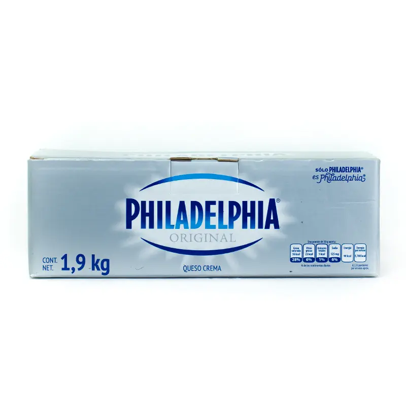 precio del kilo de queso philadelphia - Cuánto pesa un queso Philadelphia grande