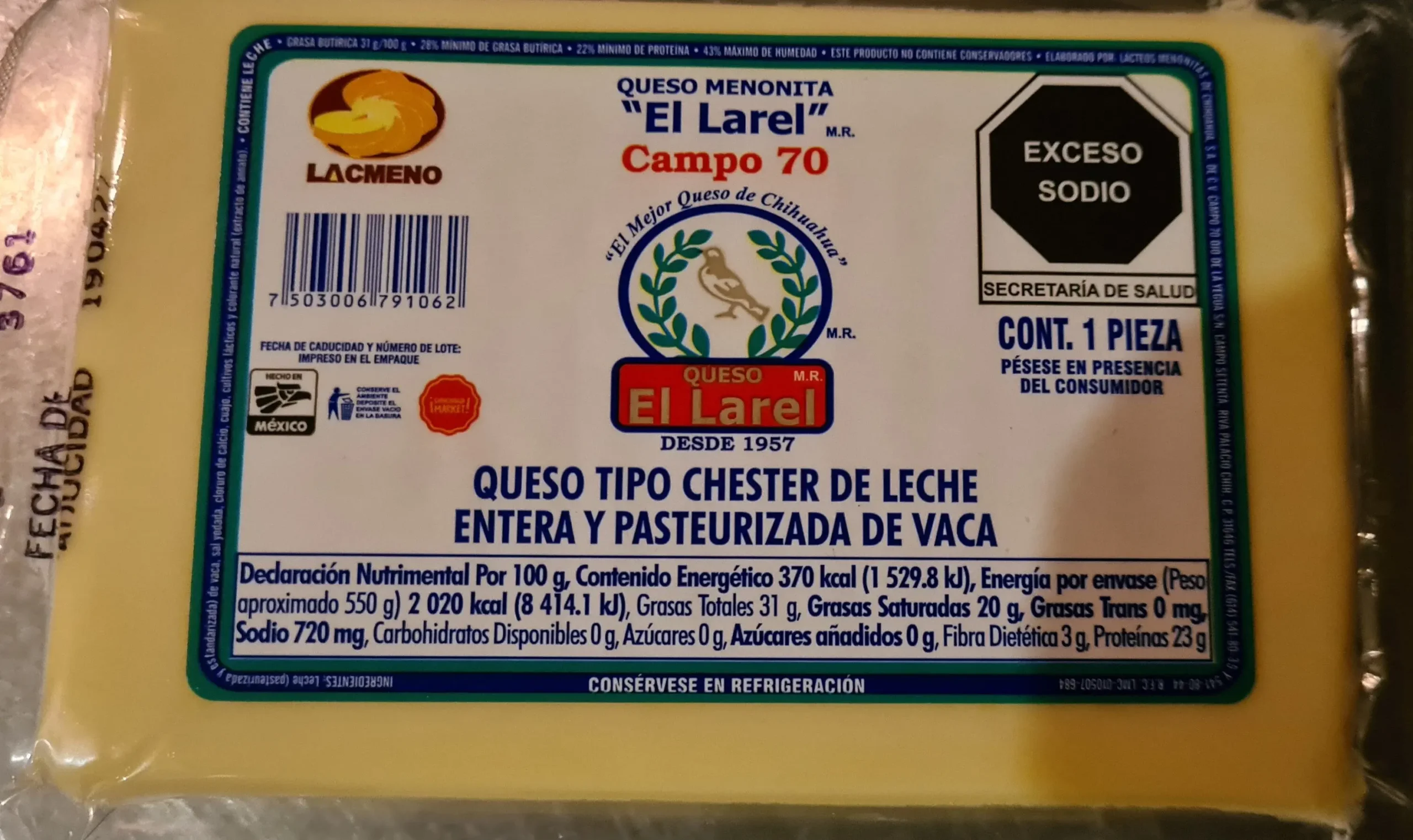 etiquetado de quesos peso aproximado - Qué contiene una etiqueta de yogurt